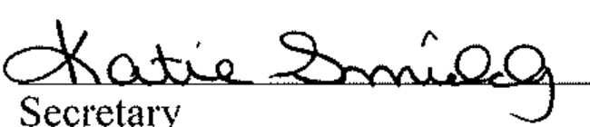 Signature of Katie Smilg