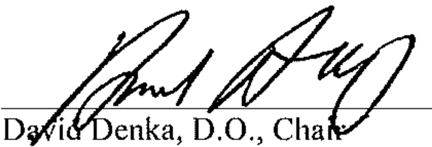 Handwritten signature mark of David Denka