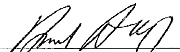 Signature of David Denka