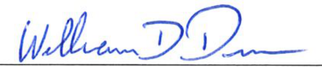 Signature of William D. Duncan