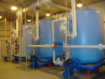 Softening Units equipment at Shafor Water Treatment Plant
