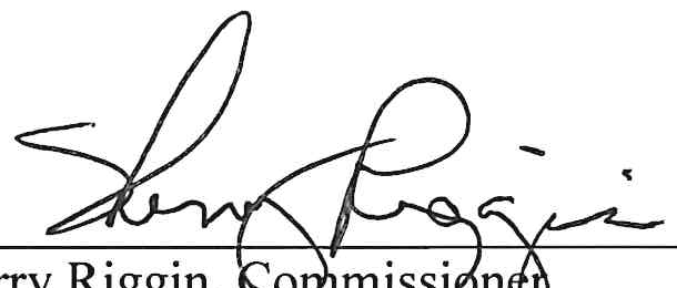 Handwritten signature of Sherry Riggin