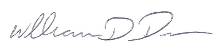 Mayor William D. Duncan Signature