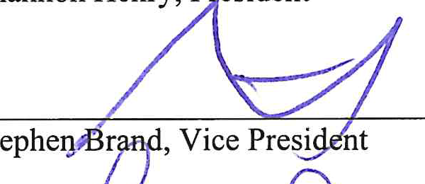 Signature of Stephen Brand