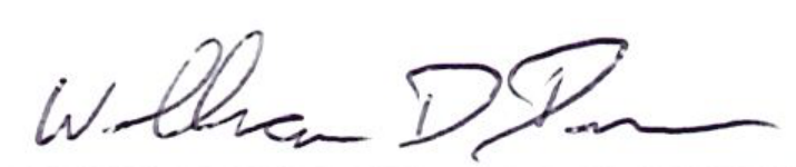 Signature of William D. Duncan, Mayor