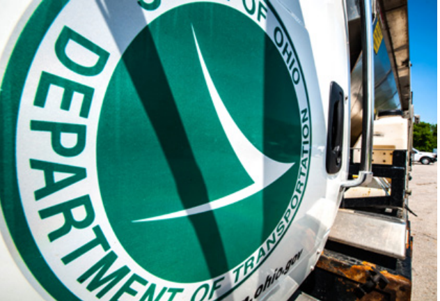 Ohio Department of Transportation emblem logo displayed on vehicle door