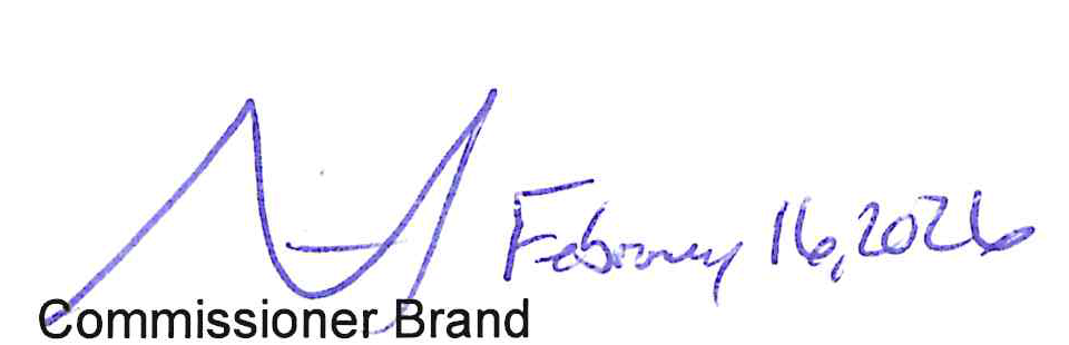 Handwritten signature with handwritten date February 16, 2026