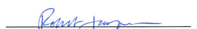 Signature of City Attorney Robert F. Jacques