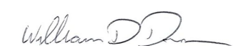 Signature of Mayor William D. Duncan