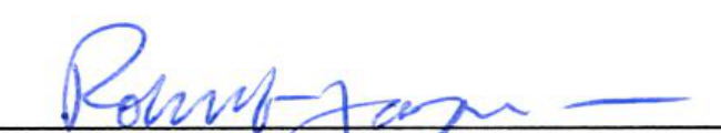 Signature of City Attorney Robert F. Jacques