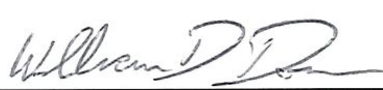 Signature of Mayor