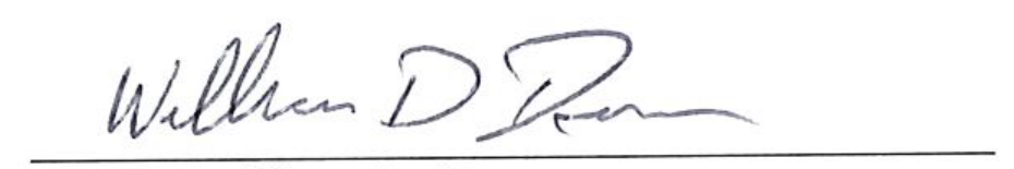 Signature of Mayor William D. Duncan