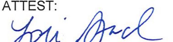 Clerk of Council signature