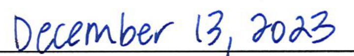 December 13, 2023