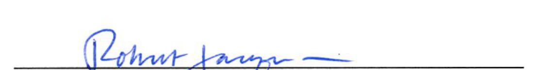 Signature of City Attorney Robert F. Jacques