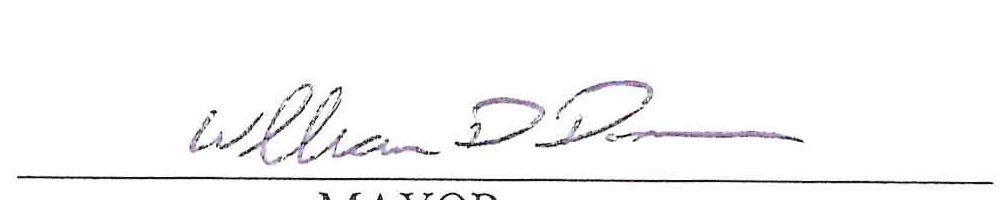 Signature of Mayor William D. Duncan