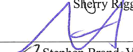 Signature of Stephen Brand