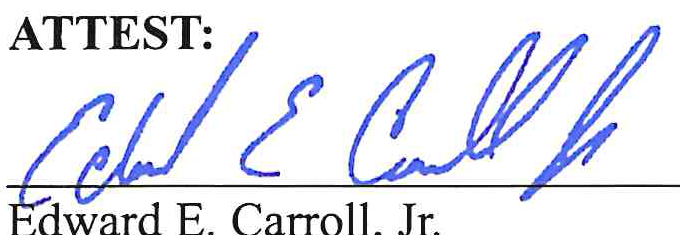 Signature of Edward E. Carroll, Jr.