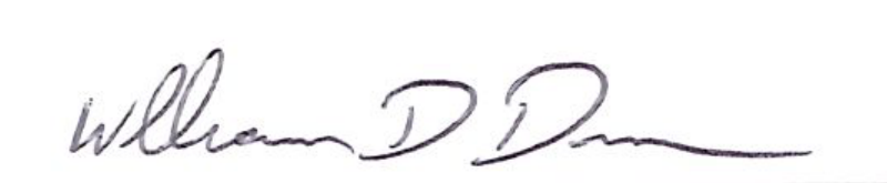 Signature of Mayor William D. Duncan