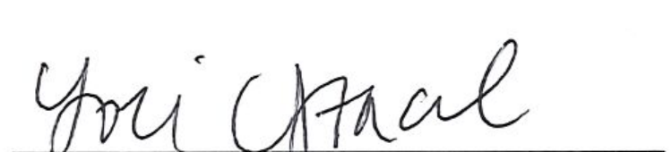 Signature of Clerk of Council Yori Chaal