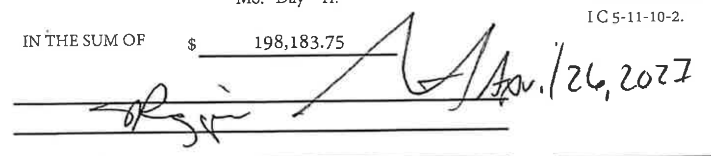 Signatures of Board of County Commissioners, dated Apr. 26, 2027