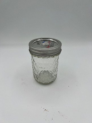 Glass jar with lid