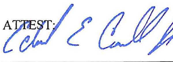 ATTEST signature of Edward E. Carroll, Jr.