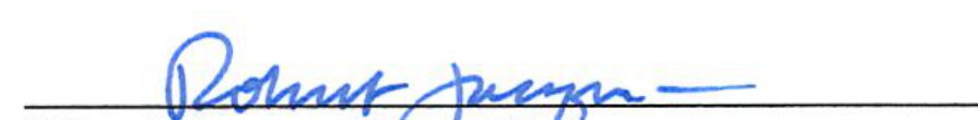 Signature of City Attorney Robert F. Jacques