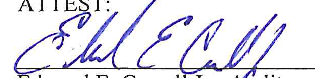 ATTEST. Signature of Edward E. Carroll Jr.