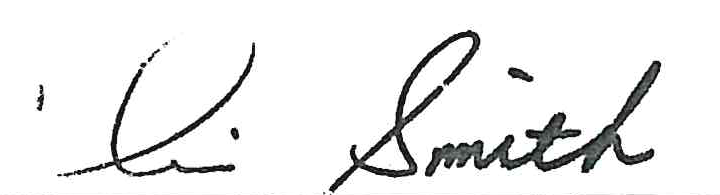 Signature of Chris Smith