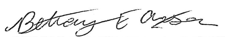 Notary signature Bethany E Axsom