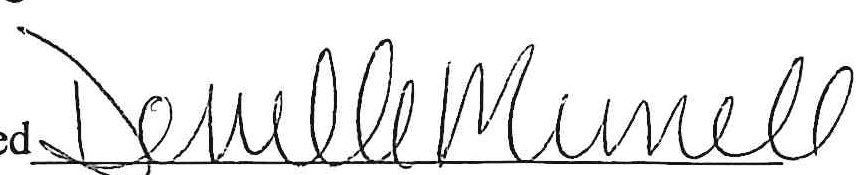 Signature of Demelle Mumell
