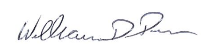 Signature of Mayor William D. Duncan