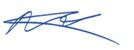 Andrew G. Hodulik signature