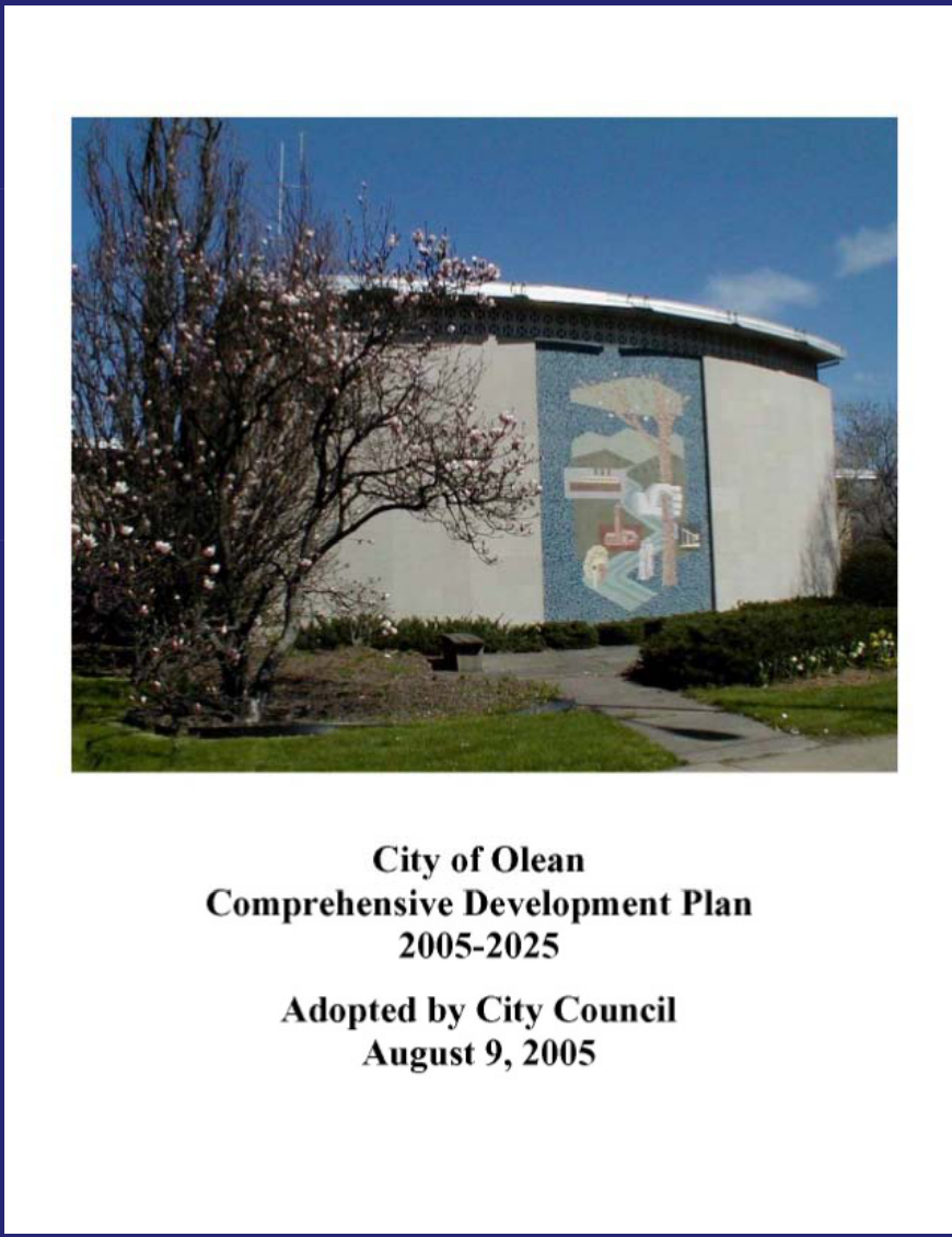 City of Olean Comprehensive Development Plan 2005-2025 Cover