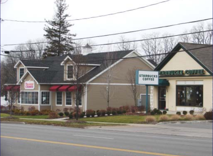 Starbucks and retail storefronts