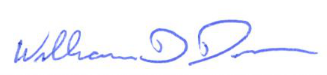 Signature of Mayor William D. Duncan
