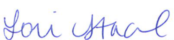 Signature of Clerk of Council Lori Stacel