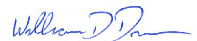 Signature of William Duncan, Mayor