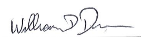 Signature of Mayor William D. Duncan