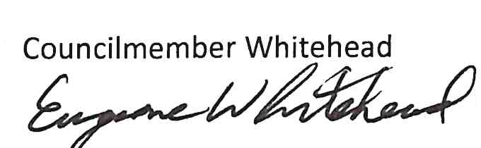 Councilmember Whitehead Signature