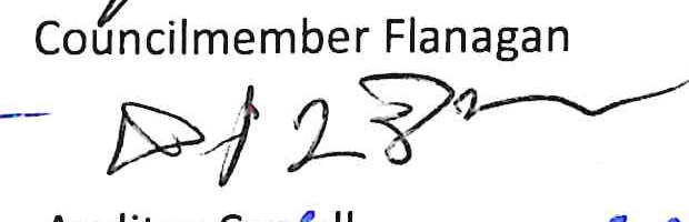 Councilmember Flanagan Signature