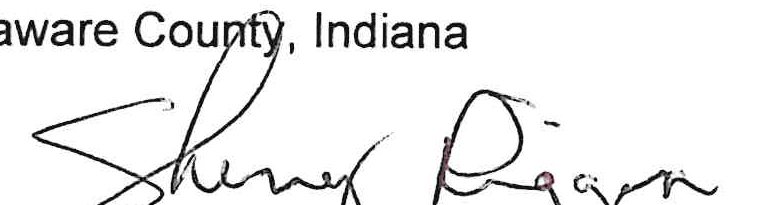 Signature of Board of Commissioner