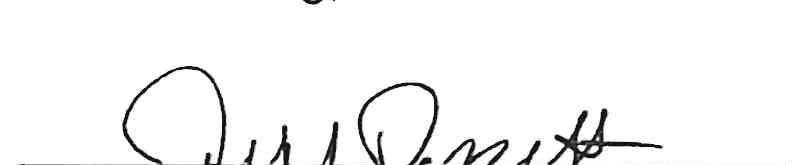 Signature of Jeff Dossett