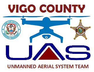 Vigo County UAS Unmanned Aerial System Team Logo