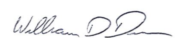 Signature of Mayor William D. Duncan