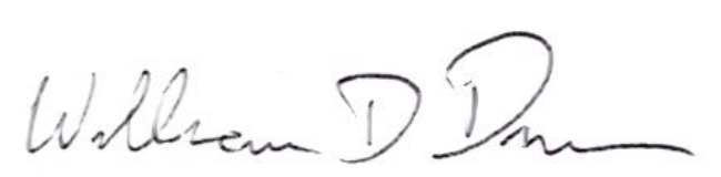 Signature of William D. Duncan, Mayor