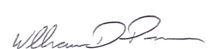 Signature of Mayor William D.