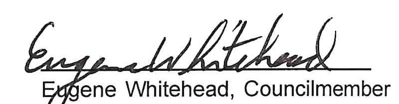 Handwritten signature of Eugene Whitehead