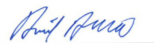 Signature of Chair